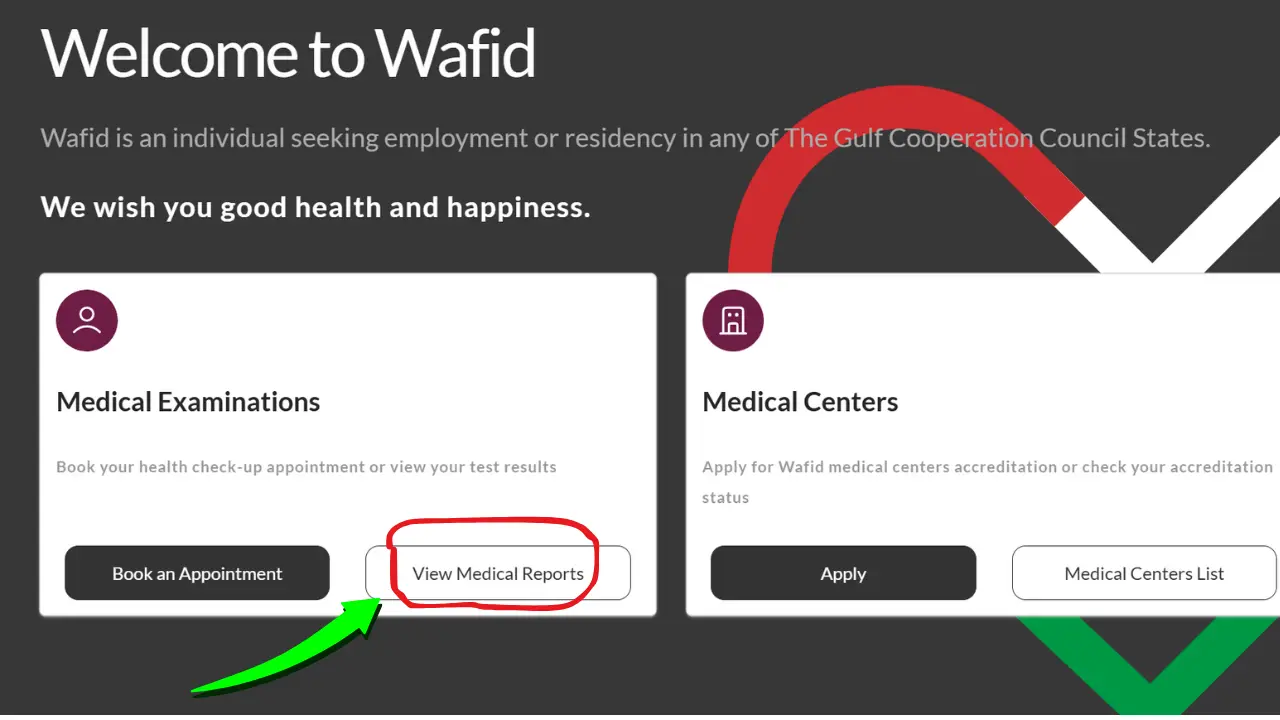 wafid medical status